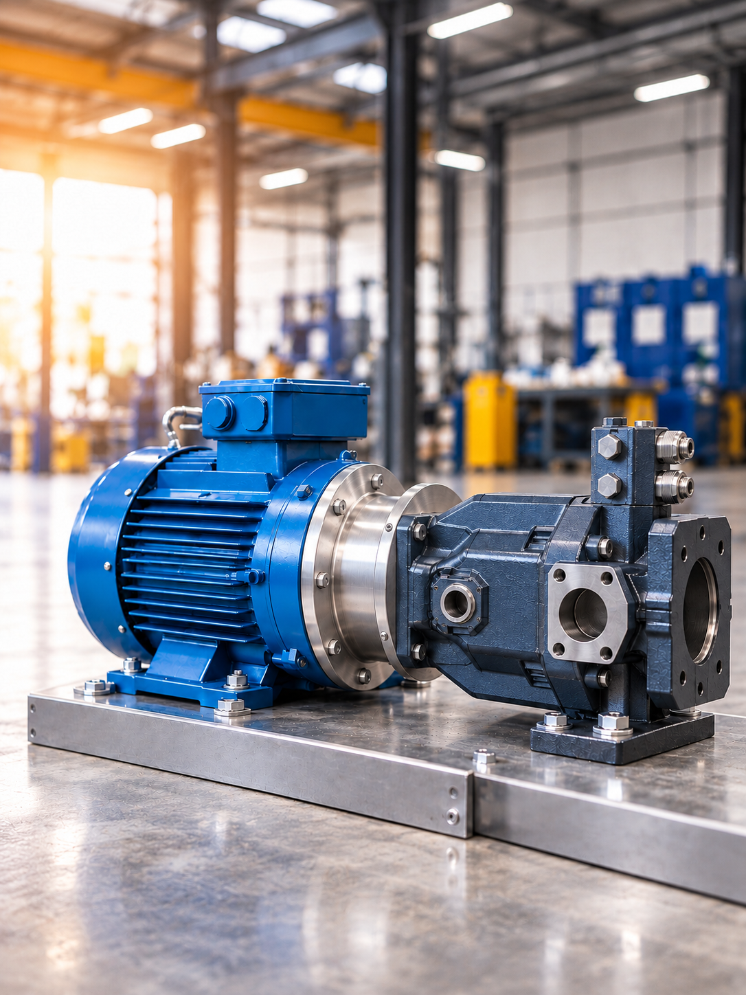 Connecting an Electric Motor to a Hydraulic Pump with FLEXILOCK